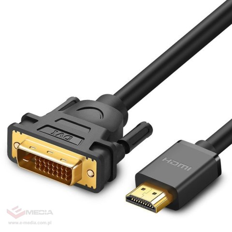 Kabel UGREEN HD106 HDMI-DVI 3m (czarny)