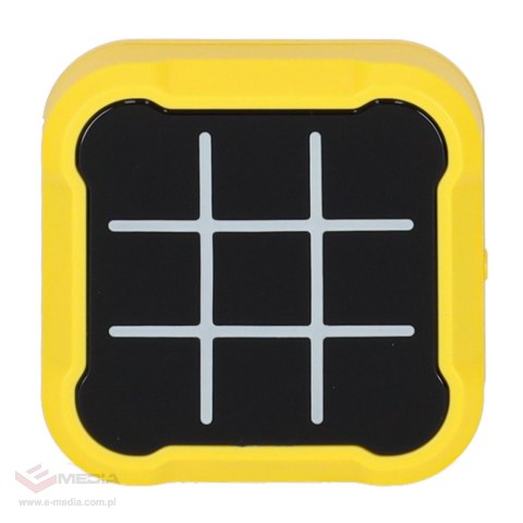 Kółko krzyżyk gra elektroniczna logiczna tic tac toe konsola przenośna żółta