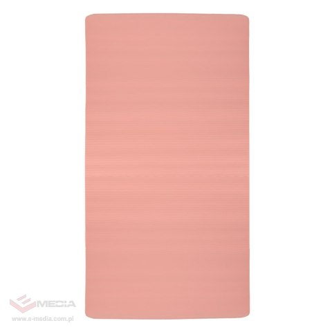 Mata do ćwiczeń jogi gimnastyczna treningowa fitness karimata gruba 1,5cm różowa + pokrowiec