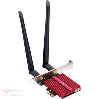 KARTA SIECIOWA WI-FI 7 PCIE WE9300 2.4 GHz, 5 GHz, 6 GHz 688 Mb/s + 2882 Mb/s + 5760 Mb/s Wi-Fi 7 CUDY