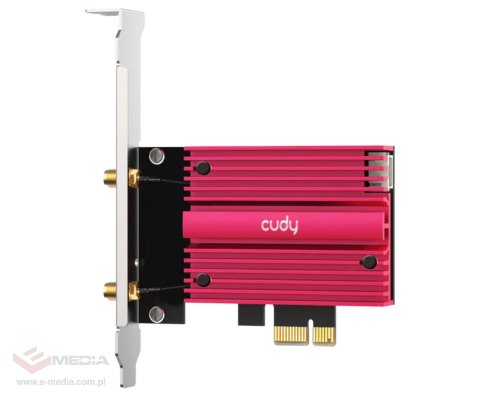 KARTA SIECIOWA WI-FI 7 PCIE WE9300S 2.4 GHz, 5 GHz, 6 GHz 688 Mb/s + 2882 Mb/s + 5760 Mb/s Wi-Fi 7 CUDY