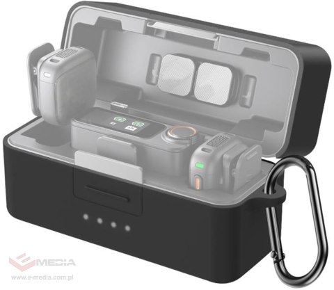 Silikonowy Pokrowiec Ochronny na Etui Ładujące PULUZ do DJI Mic 3 (Czarny)