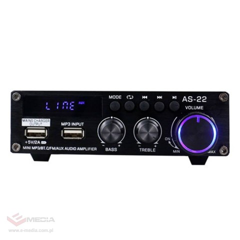Wzmacniacz audio BLITZWOLF AS-22 45W (czarny)