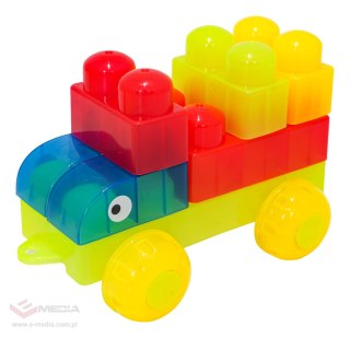 Zestaw Miękkich Żelowych Klocków 82el. + Kuferek