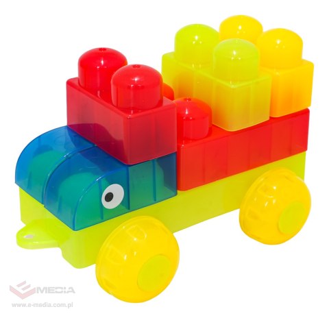 Zestaw Miękkich Żelowych Klocków 82el. + Kuferek