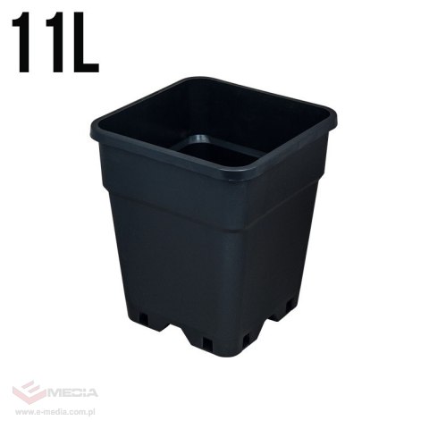 DONICZKA KWADRATOWA NERO 11L (25*25*H25)