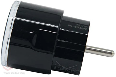 Inteligentne gniazdko 13A Shelly Plug PM Gen3 Matter czarny