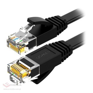 Kabel RJ45 Ugreen NW102 Cat.6, 20m, płaski (czarny)