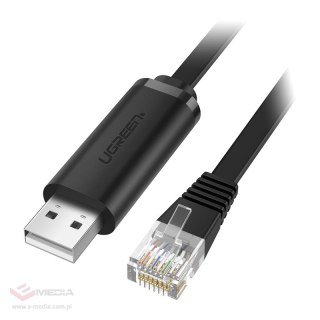 Kabel konsolowy USB do RJ45 Ugreen CM204, 3m (czarny)