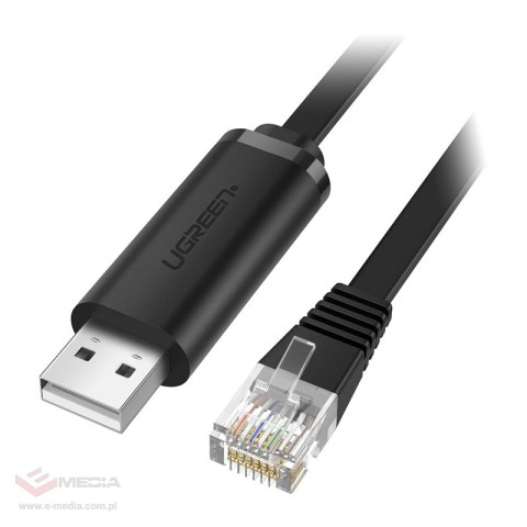 Kabel konsolowy USB do RJ45 Ugreen CM204, 3m (czarny)
