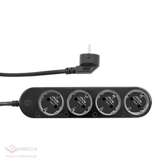 Listwa zasilająca SHELLY Power Strip 4 Gen4 4 gniazda (czarna)