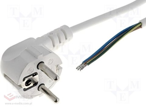 NO NAME KABEL SIECIOWY 3*1,0MM2 Z WTYCZKĄ KĄTOWĄ