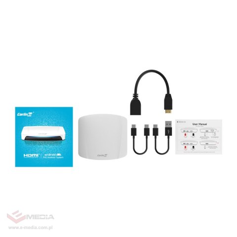 Bezprzewodowy adapter Carlinkit CPC200-Tbox UHD Carplay/Android (biały)