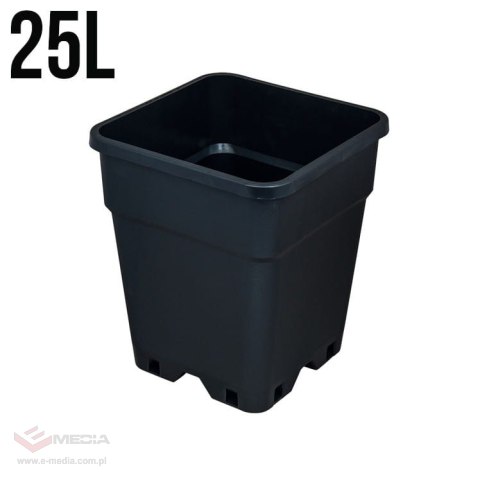 DONICZKA KWADRATOWA NERO 30L (36,5*36,5*H36)
