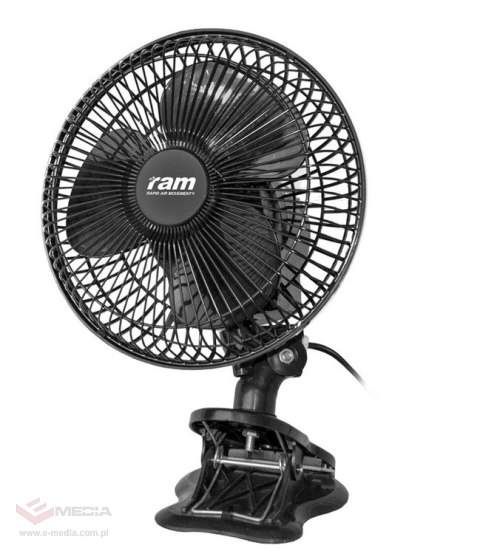 RAM WENTYLATOR 18CM 20W Z KLIPSEM OSCYLACJA