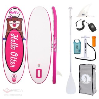 Deska SUP Padle Board dziecięca FunWater Tuxedo Sailor 2,4m (różowa)