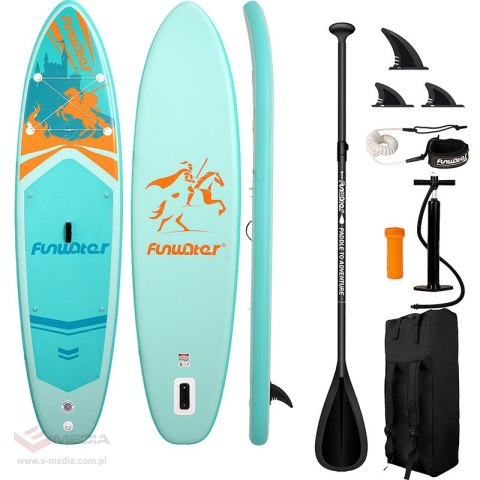Deska do pływania SUP FunWater SUPFW70A 3,5m (turkusowy)