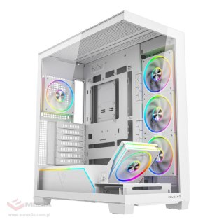 Obudowa Modecom Volcano Stellar Plus ARGB MIDI 5F, biała