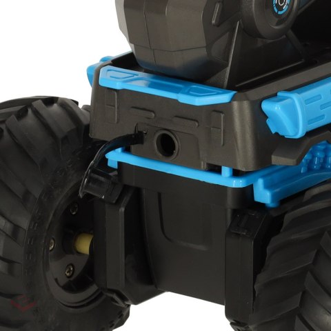 Samochód RC amfibia wodoodporny sterowany gestami ręką + 2 piloty niebieski