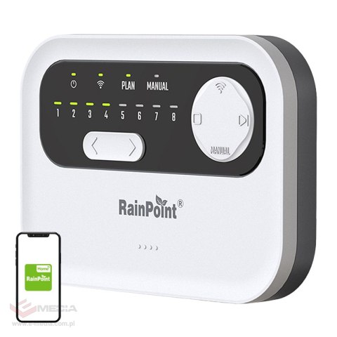 Sterownik zraszaczy RAINPOINT 8-strefowy Wi-Fi
