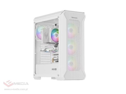 Obudowa Genesis Irid 505 ARGB white ATX Midi (z oknem, USB 3.0)
