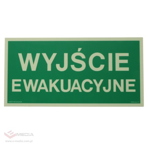 TABLICA FOTOLUMINESCENCYJNA WET WYJŚCIE EWAKUACYJNE
