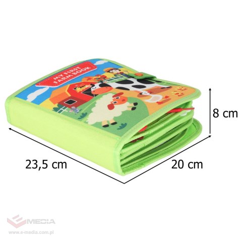 Książeczka sensoryczna edukacyjna manipulacyjna farma