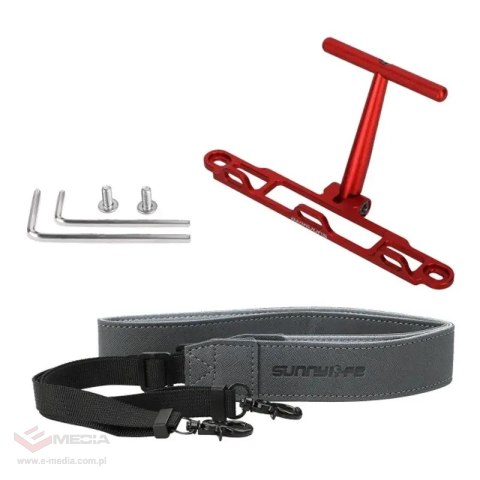 Uchwyt ze smyczą SUNNYLIFE do DJI RC/RC 2 (czerwony)