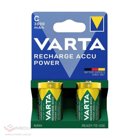 Akumulator VARTA C/R14 NiMh 3000mAh 2szt./blist.