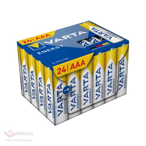 Bateria alkaiczna VARTA LR03 Energy Cube Pack 24szt./box
