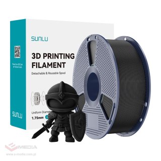Filament SUNLU PLA+ 1.75mm 1kg (czarny)