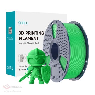 Filament SUNLU PLA+ 1.75mm 1kg (zielony)