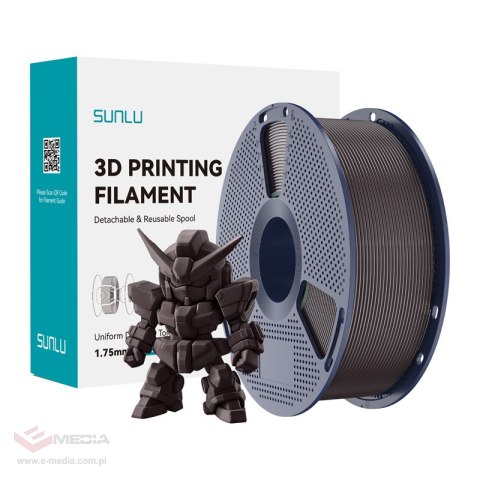 Filament SUNLU PLA+ 2.0 1.75mm 1kg (pieczony kasztan)