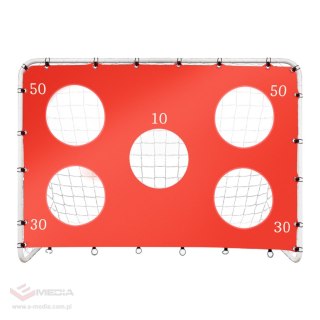 Bramka piłkarska do piłki nożnej dla dzieci treningowa 2w1 + mata celności 215 x 153 x 76 cm