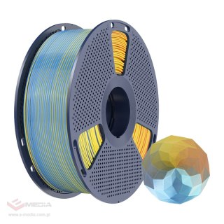 Filament SUNLU PLA+ Silk Forth-Color 1.75mm 1kg (niebiesko-fioletowo-pomarańczowo-żółty)