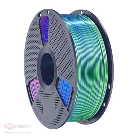 Filament SUNLU PLA+ Silk Tri-Color 1.75mm 1kg (niebiesko-zielono-fioletowy)