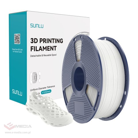 Filament SUNLU TPU 95A 1.75mm 1kg (biały)