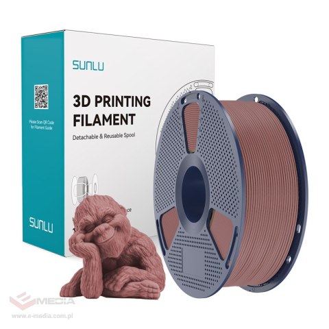 Filament SUNLU Wood 1.75mm 1kg (wiśnia)