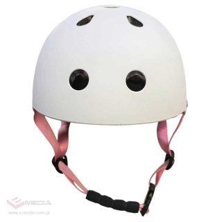 Kask rowerowy dla dziecka Trike Fix dziecięcy regulowany LED S 48-54cm biały