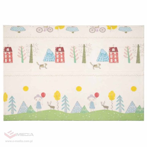 Mata edukacyjna piankowa dwustronna składana 150x200cm drzewa misie