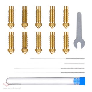 Zestaw dysz mosiężnych ELEGOO Neptune 4 Plus / 4 Max (0,4 mm x4, 0,6 mm x2, 0,8 mm x2, 1,0 mm x2)