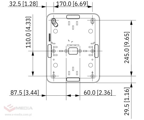 BEZPRZEWODOWY EKSPANDER WE/WY PRZEWODOWYCH ARM9A4-P-W2(868) DAHUA