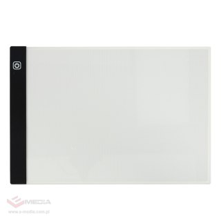 Deska kreślarska tablica tablet graficzny kalka do rysowania podświetlana LED A4