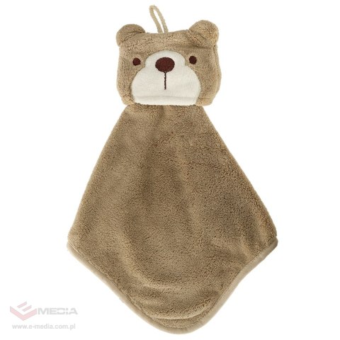 Ręcznik ręczniczek do rąk dla dzieci do przedszkola 42x25cm brązowy miś