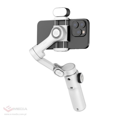 Gimbal AOCHUAN X2 z oświetleniem RGB (biały)