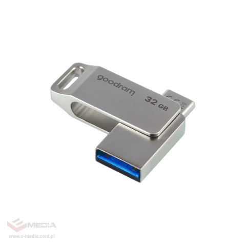 Pendrive Goodram USB + USB C 32GB srebrny