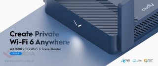 ROUTER VPN TR3000 Wi-Fi 6 2.4 GHz, 5 GHz 574 Mb/s + 2402 Mb/s CUDY