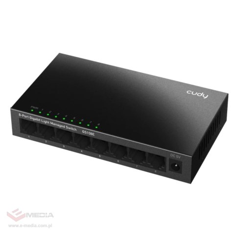 SWITCH GS108E 8-PORTOWY CUDY