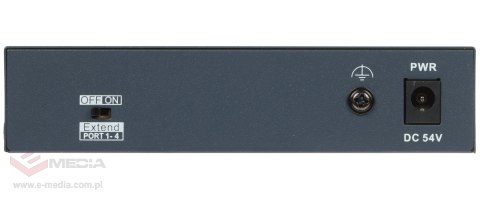 SWITCH POE DS-3E0106P-E/M(B) 4-PORTOWY Hikvision