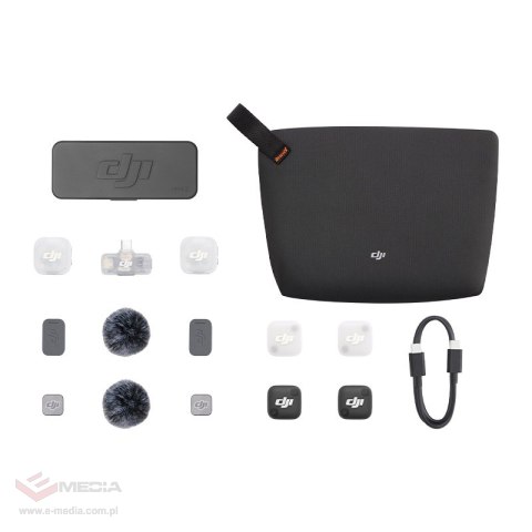 System mikrofonów bezprzewodowych DJI Mic Mini 2 (2 TX + 1 Mobile RX + Etui ładujące)